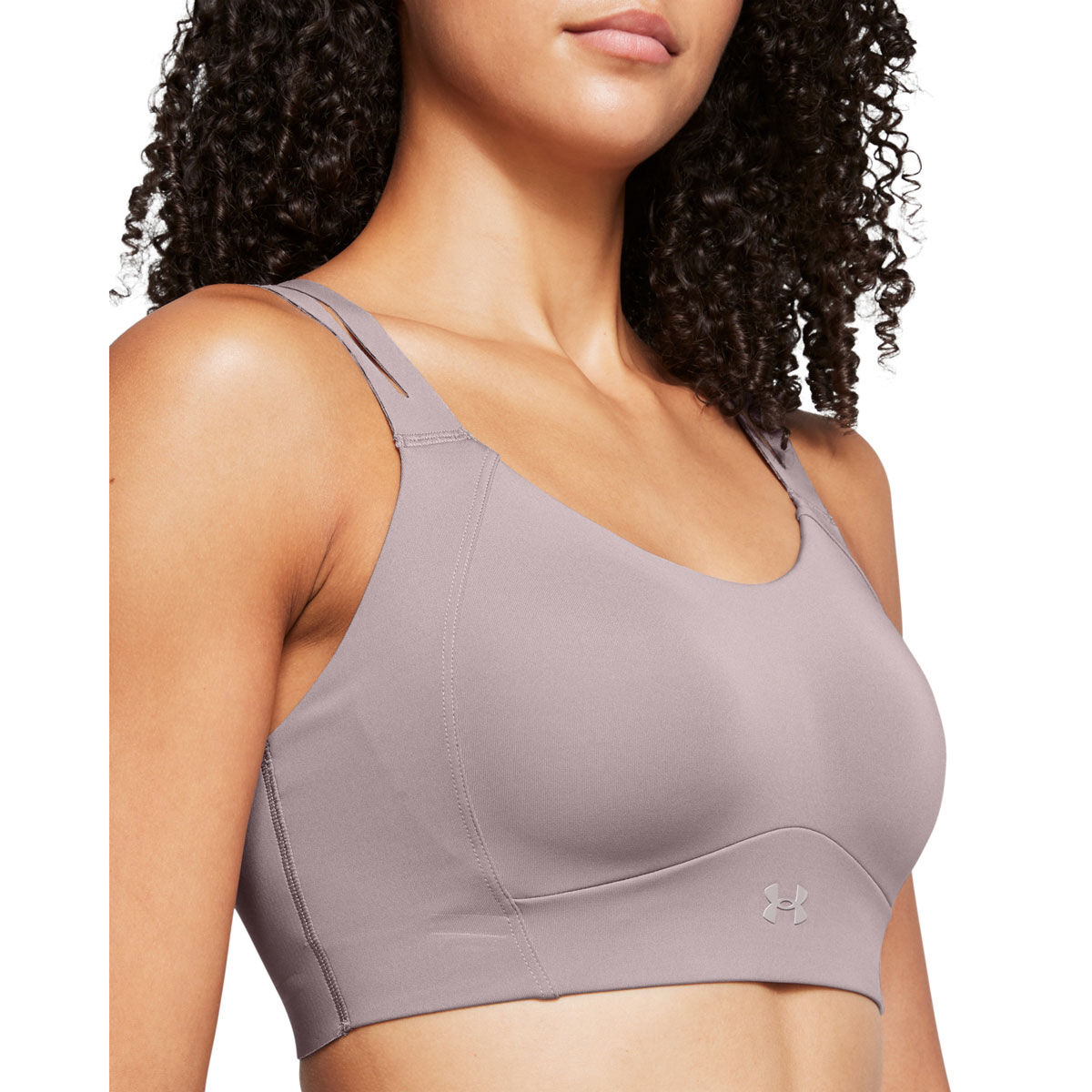 Under Armour Womens Vanish Elite High Support Double Strap Sports Bra Grey 34DD - Grey slider