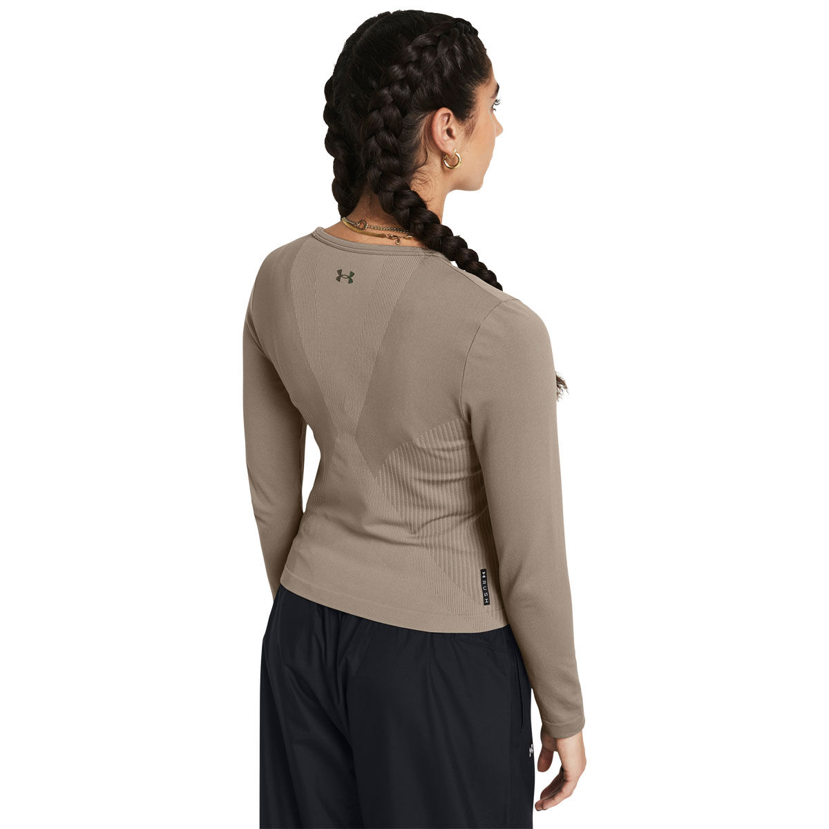 Under Armour Womens Vanish Elite Seamless Long Sleeve Top - Taupe slider