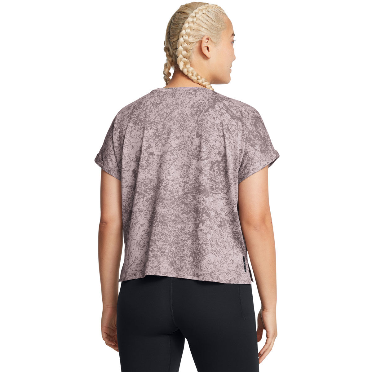 Under Armour Womens Vanish Energy Cropped Print Training Tee - Midnight Navy slider