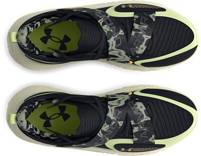 Unisex UA FUTR X 4 Camo Basketball Shoes - Black / Retro Green - 001 slider