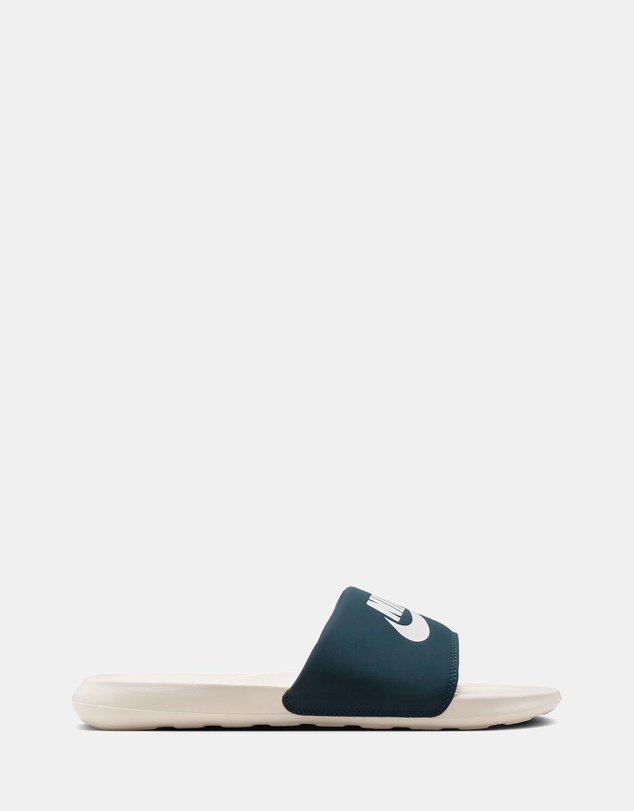 Victori One Slides - Men's - Armory Navy, Sail & Light Orewood Brown