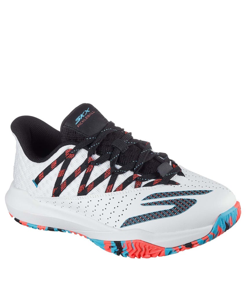 Skechers Relaxed Fit Viper Court Rally - WHITE/PINK/BLUE