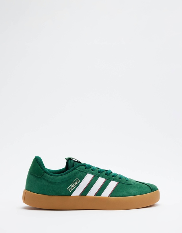 VL Court 3.0 Shoes - Men's - Dark Green, White & Collegiate Burgundy