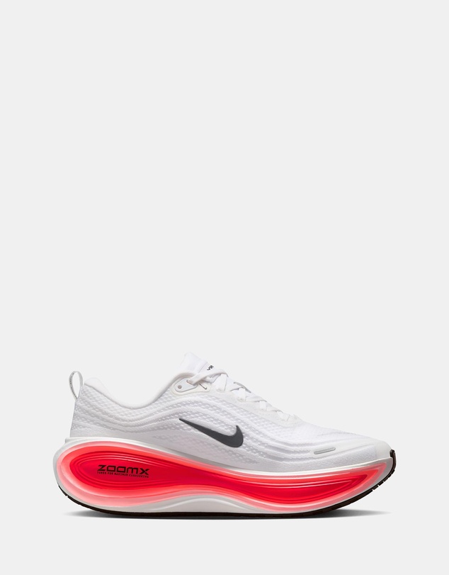 Vomero Plus - Men's - White, Black & Bright Crimson