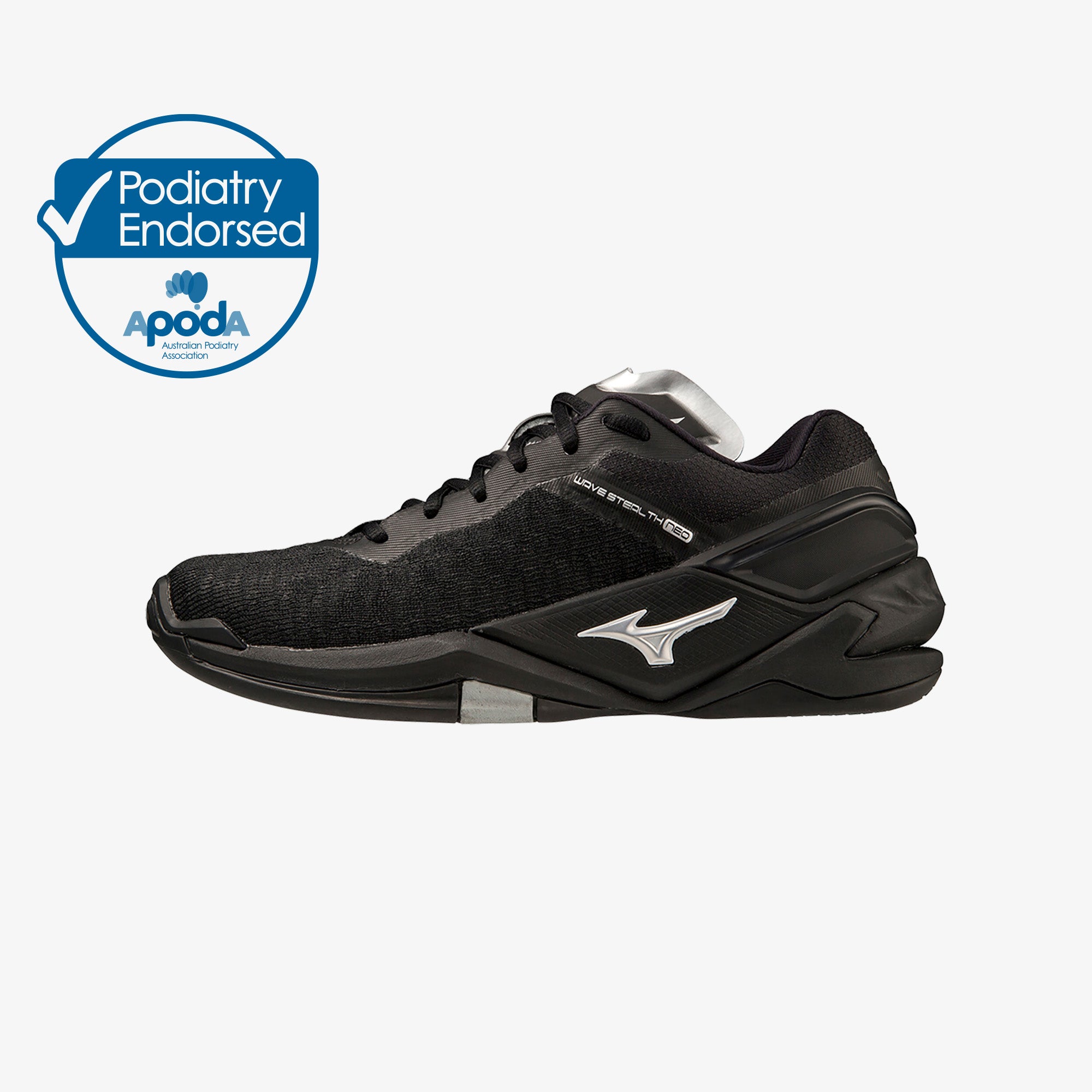 WAVE STEALTH NEO NBWomen's Netball Shoes - Black Silver (52) slider