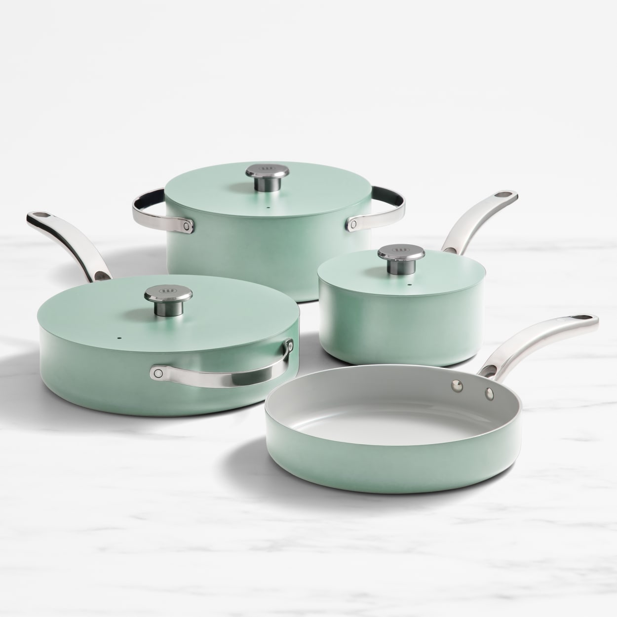 Wolstead Mineral 4pc Non Stick Cookware Set Mint - Cart slider