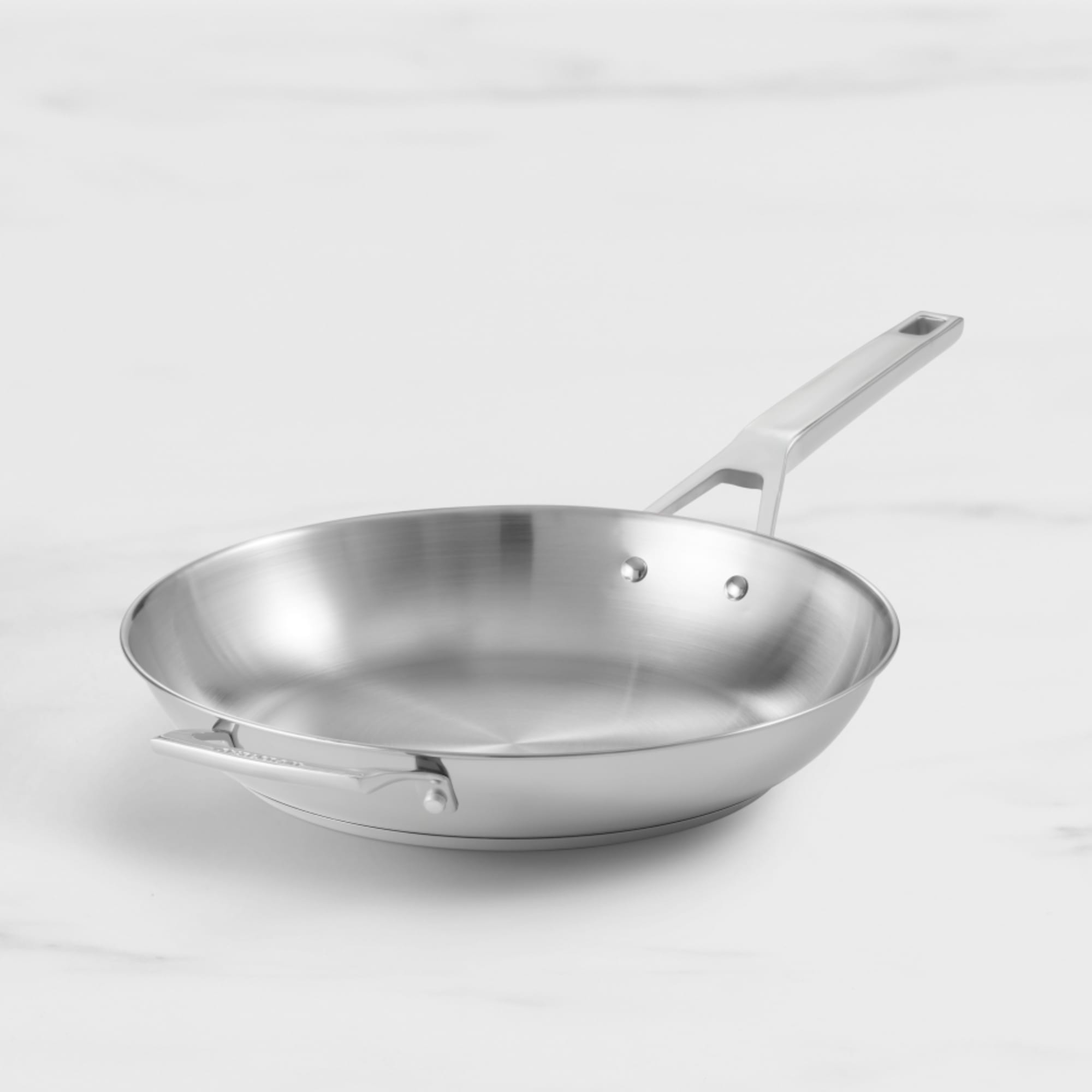 Wolstead Steeltek Ultra Stainless Steel Frypan with Helper Handle 30cm slider