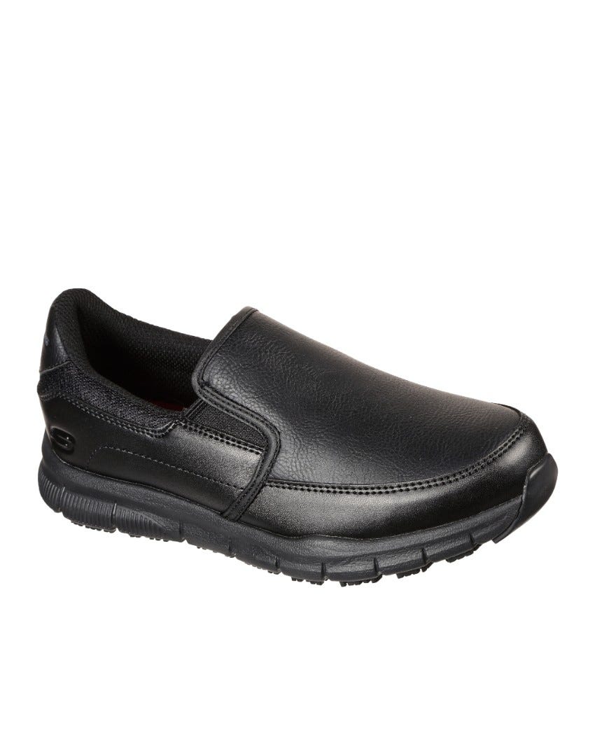 Work Relaxed Fit: Nampa - Annod Slip Resistant Wide Fit - BLACK slider