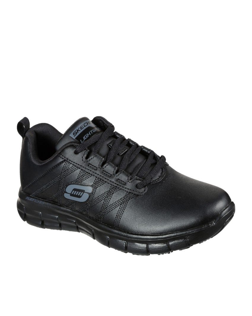 Work Relaxed Fit: Sure Track - Erath Slip Resistant Wide Fit - BLACK slider