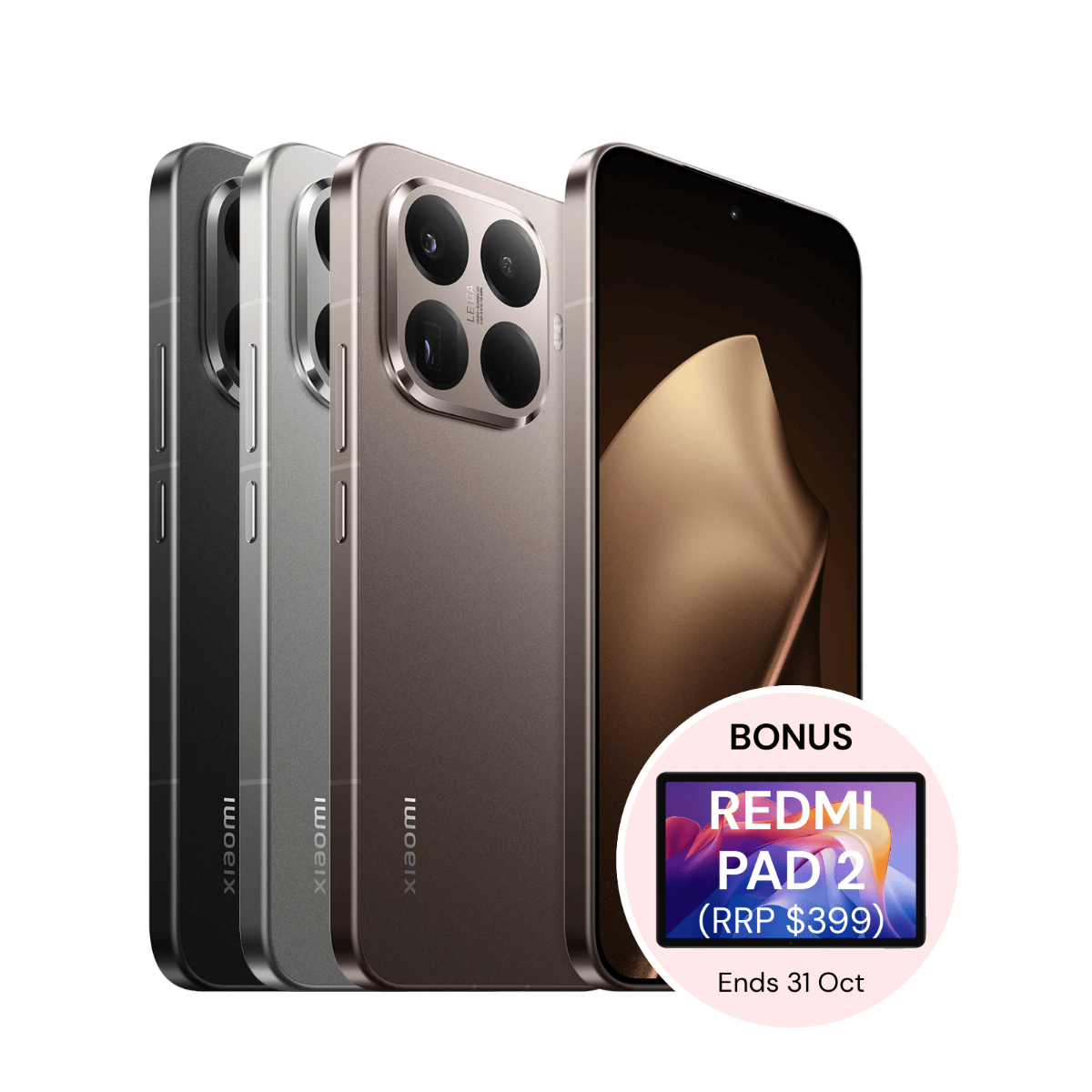 Xiaomi 15T Pro 5G (512GB/12GB, Bonus: REDMI Pad 2 256GB, AU Version)